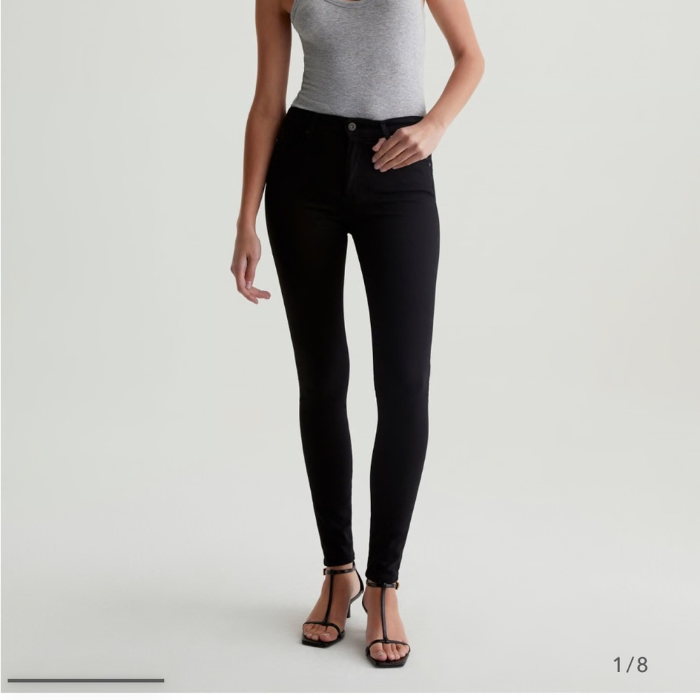 AG Adriano Goldschmied Black high rise Skinny Jeans